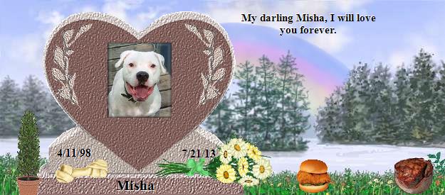 Misha's Rainbow Bridge Pet Loss Memorial Residency Image