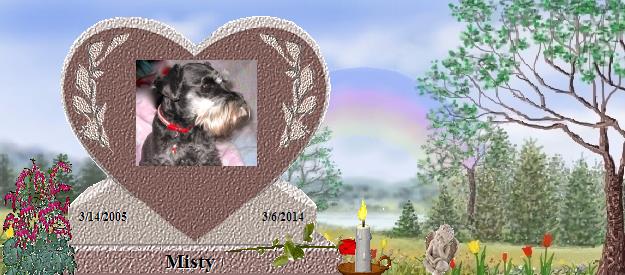 Misty's Rainbow Bridge Pet Loss Memorial Residency Image