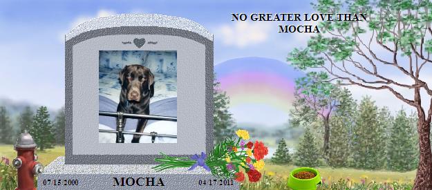 MOCHA's Rainbow Bridge Pet Loss Memorial Residency Image