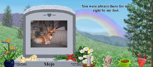 Mojo's Rainbow Bridge Pet Loss Memorial Residency Image
