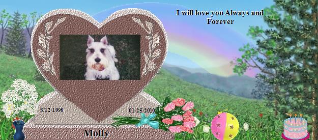 Molly's Rainbow Bridge Pet Loss Memorial Residency Image