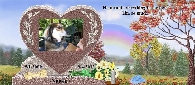 Neeko's Rainbow Bridge Pet Loss Memorial Residency Image