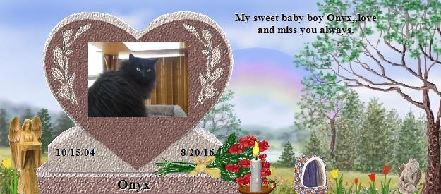 Onyx's Rainbow Bridge Pet Loss Memorial Residency Image
