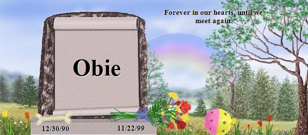 Obie's Rainbow Bridge Pet Loss Memorial Residency Image