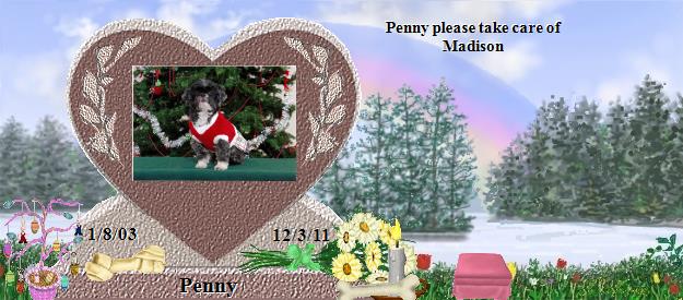 Penny's Rainbow Bridge Pet Loss Memorial Residency Image
