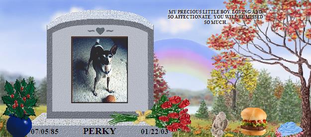 PERKY's Rainbow Bridge Pet Loss Memorial Residency Image