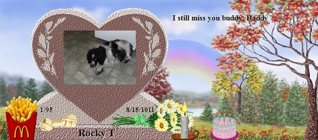 Rocky T's Rainbow Bridge Pet Loss Memorial Residency Image