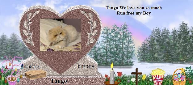 Tango's Rainbow Bridge Pet Loss Memorial Residency Image