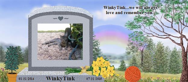 WinkyTink's Rainbow Bridge Pet Loss Memorial Residency Image