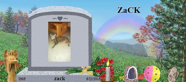 zack's Rainbow Bridge Pet Loss Memorial Residency Image