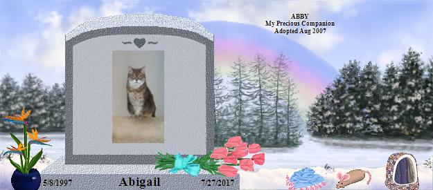 Abigail's Rainbow Bridge Pet Loss Memorial Residency Image