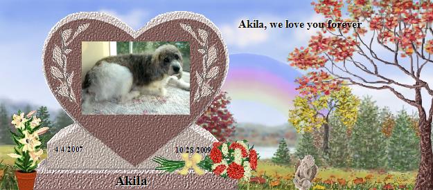 Akila's Rainbow Bridge Pet Loss Memorial Residency Image