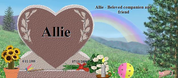Allie's Rainbow Bridge Pet Loss Memorial Residency Image