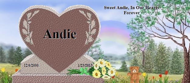 Andie's Rainbow Bridge Pet Loss Memorial Residency Image