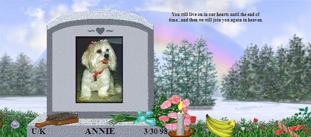 ANNIE's Rainbow Bridge Pet Loss Memorial Residency Image