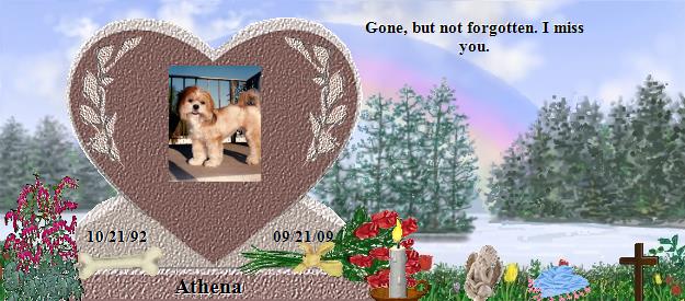 Athena's Rainbow Bridge Pet Loss Memorial Residency Image