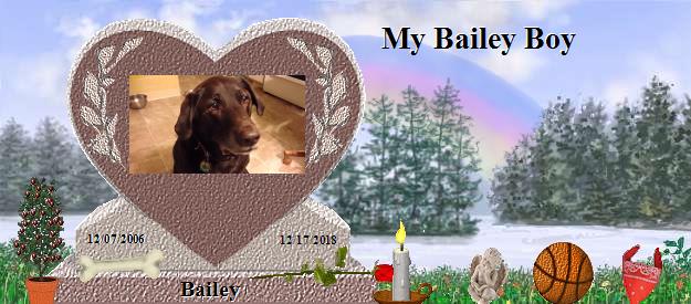Bailey's Rainbow Bridge Pet Loss Memorial Residency Image