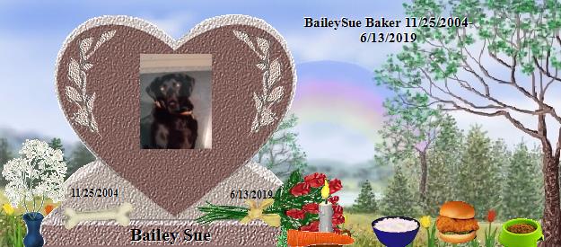 Bailey Sue's Rainbow Bridge Pet Loss Memorial Residency Image