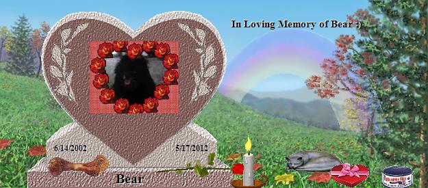 Bear's Rainbow Bridge Pet Loss Memorial Residency Image