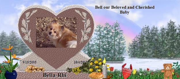 Bella-Rhi's Rainbow Bridge Pet Loss Memorial Residency Image
