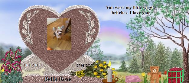Bella Rose's Rainbow Bridge Pet Loss Memorial Residency Image