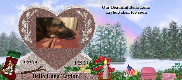 Bella Luna Taylor's Rainbow Bridge Pet Loss Memorial Residency Image