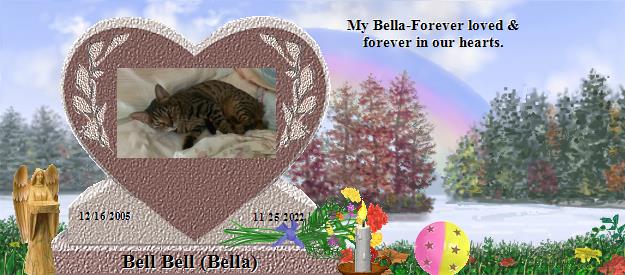 Bell Bell (Bella)'s Rainbow Bridge Pet Loss Memorial Residency Image