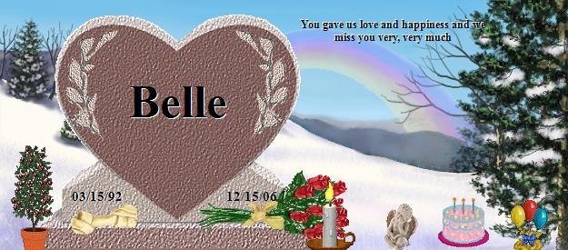 Belle's Rainbow Bridge Pet Loss Memorial Residency Image
