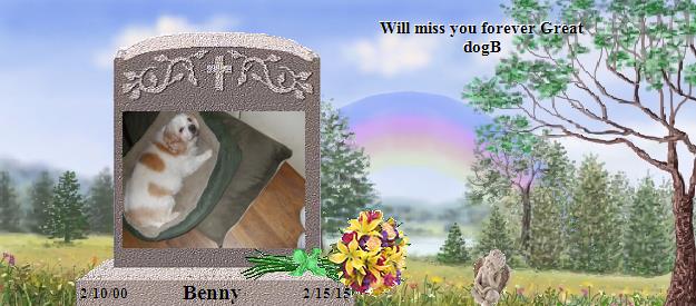 Benny's Rainbow Bridge Pet Loss Memorial Residency Image