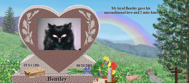 Bentley's Rainbow Bridge Pet Loss Memorial Residency Image