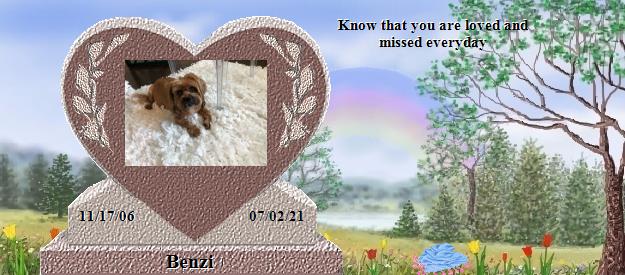 Benzi's Rainbow Bridge Pet Loss Memorial Residency Image