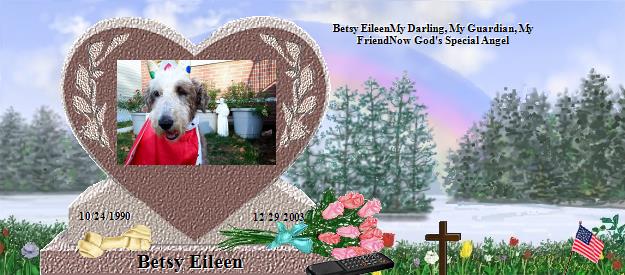 Betsy Eileen's Rainbow Bridge Pet Loss Memorial Residency Image