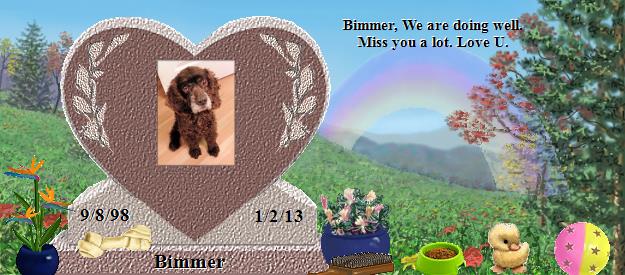 Bimmer's Rainbow Bridge Pet Loss Memorial Residency Image