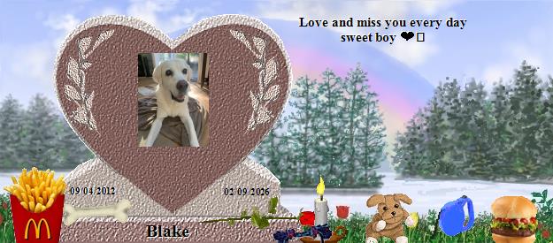 Blake's Rainbow Bridge Pet Loss Memorial Residency Image