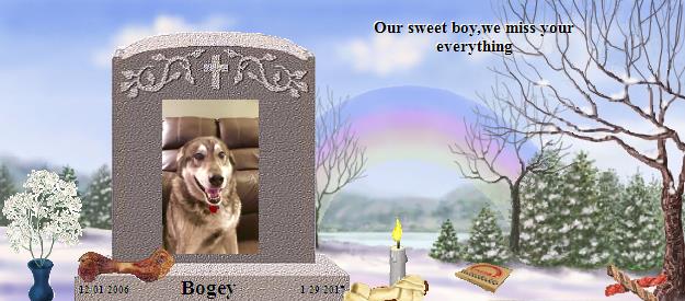 Bogey's Rainbow Bridge Pet Loss Memorial Residency Image
