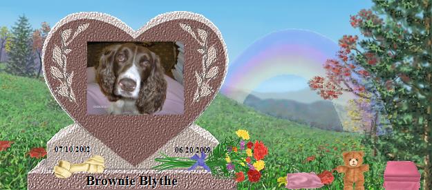Brownie Blythe's Rainbow Bridge Pet Loss Memorial Residency Image