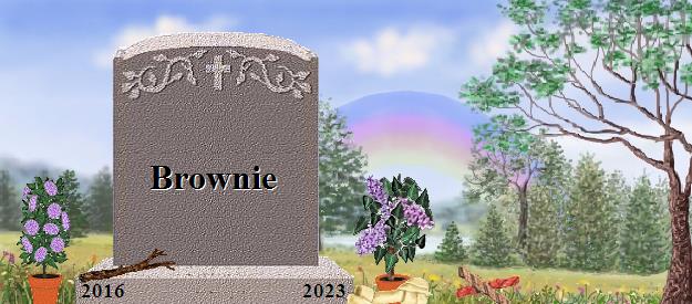 Brownie's Rainbow Bridge Pet Loss Memorial Residency Image