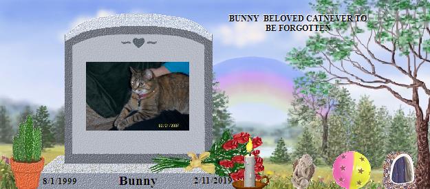 Bunny's Rainbow Bridge Pet Loss Memorial Residency Image