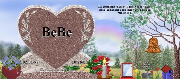 BeBe's Rainbow Bridge Pet Loss Memorial Residency Image