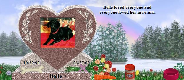 Belle's Rainbow Bridge Pet Loss Memorial Residency Image