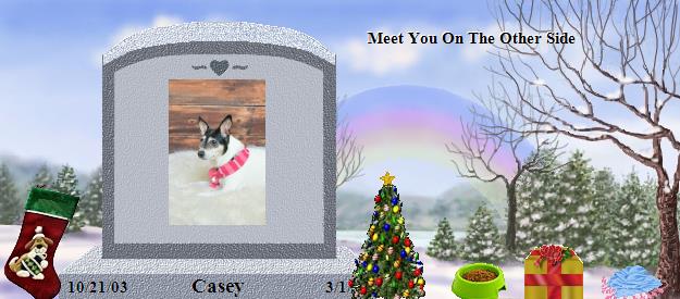 Casey's Rainbow Bridge Pet Loss Memorial Residency Image