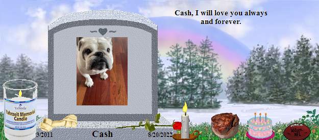 Cash's Rainbow Bridge Pet Loss Memorial Residency Image