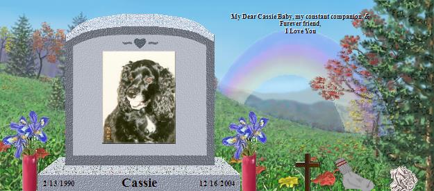 Cassie's Rainbow Bridge Pet Loss Memorial Residency Image
