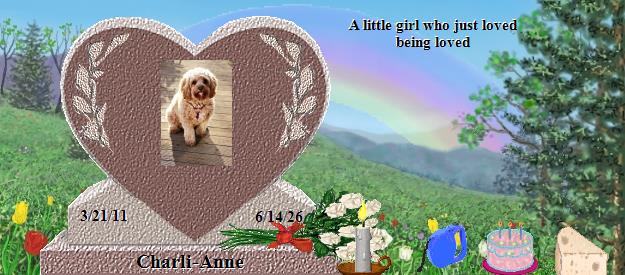Charli-Anne's Rainbow Bridge Pet Loss Memorial Residency Image