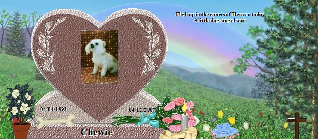 Chewie's Rainbow Bridge Pet Loss Memorial Residency Image