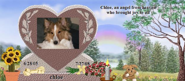 chloe's Rainbow Bridge Pet Loss Memorial Residency Image