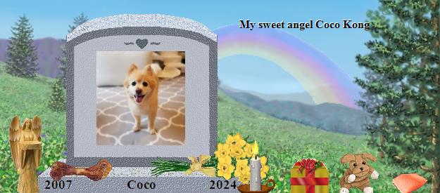 Coco's Rainbow Bridge Pet Loss Memorial Residency Image