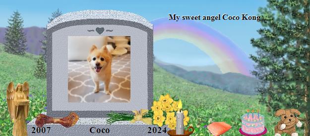 Coco's Rainbow Bridge Pet Loss Memorial Residency Image