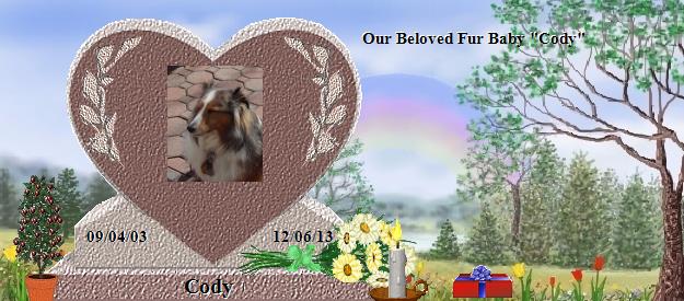 Cody's Rainbow Bridge Pet Loss Memorial Residency Image