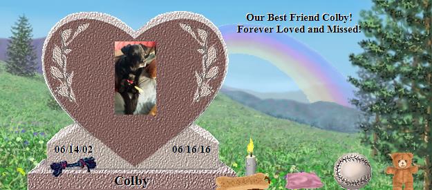 Colby's Rainbow Bridge Pet Loss Memorial Residency Image